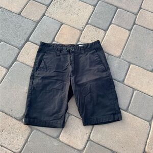 Volcom Men's Dark Gray Flat Front Shorts